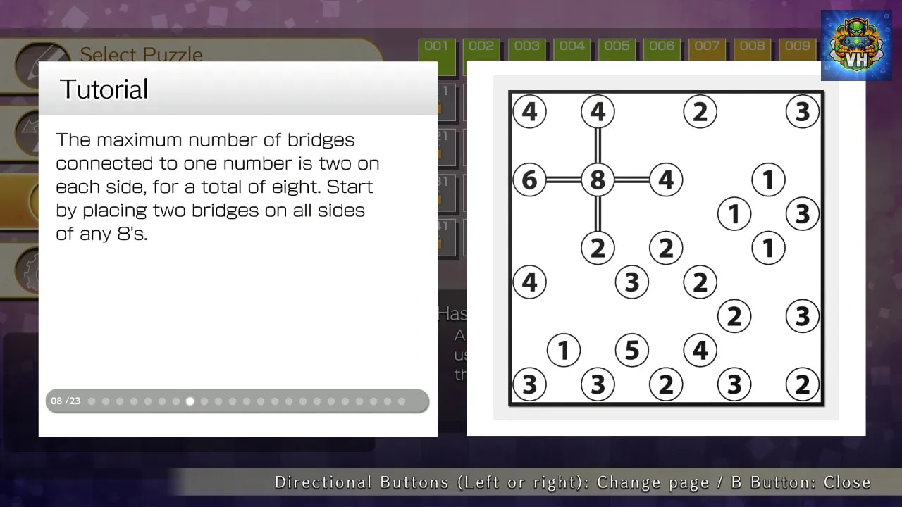 Puzzle by Nikoli S Hashiwokakero Nintendo Switch - ảnh màn hình 4