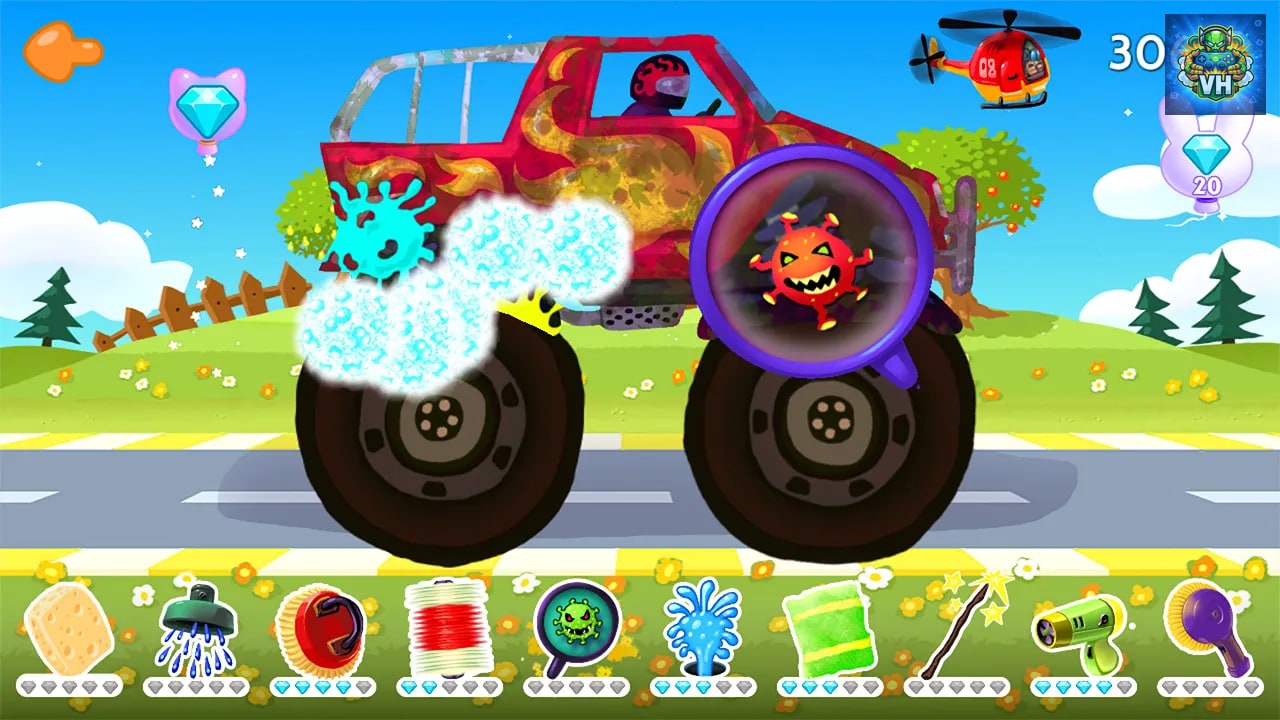 Funny Car Wash - Trucks & Cars Game Garage for Kids & Toddlers Nintendo Switch - ảnh màn hình 3