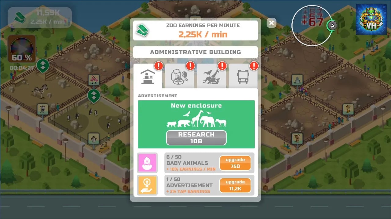 Idle Zoo Park Nintendo Switch - ảnh màn hình 6