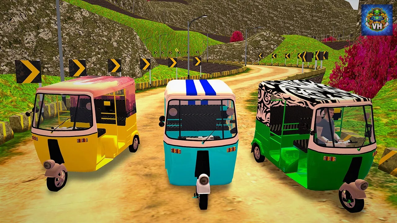Tuk Tuk Extreme - Real Car Driving Simulator & Parking 2023 Car Games 3D Vehicle Nintendo Switch - ảnh màn hình 4