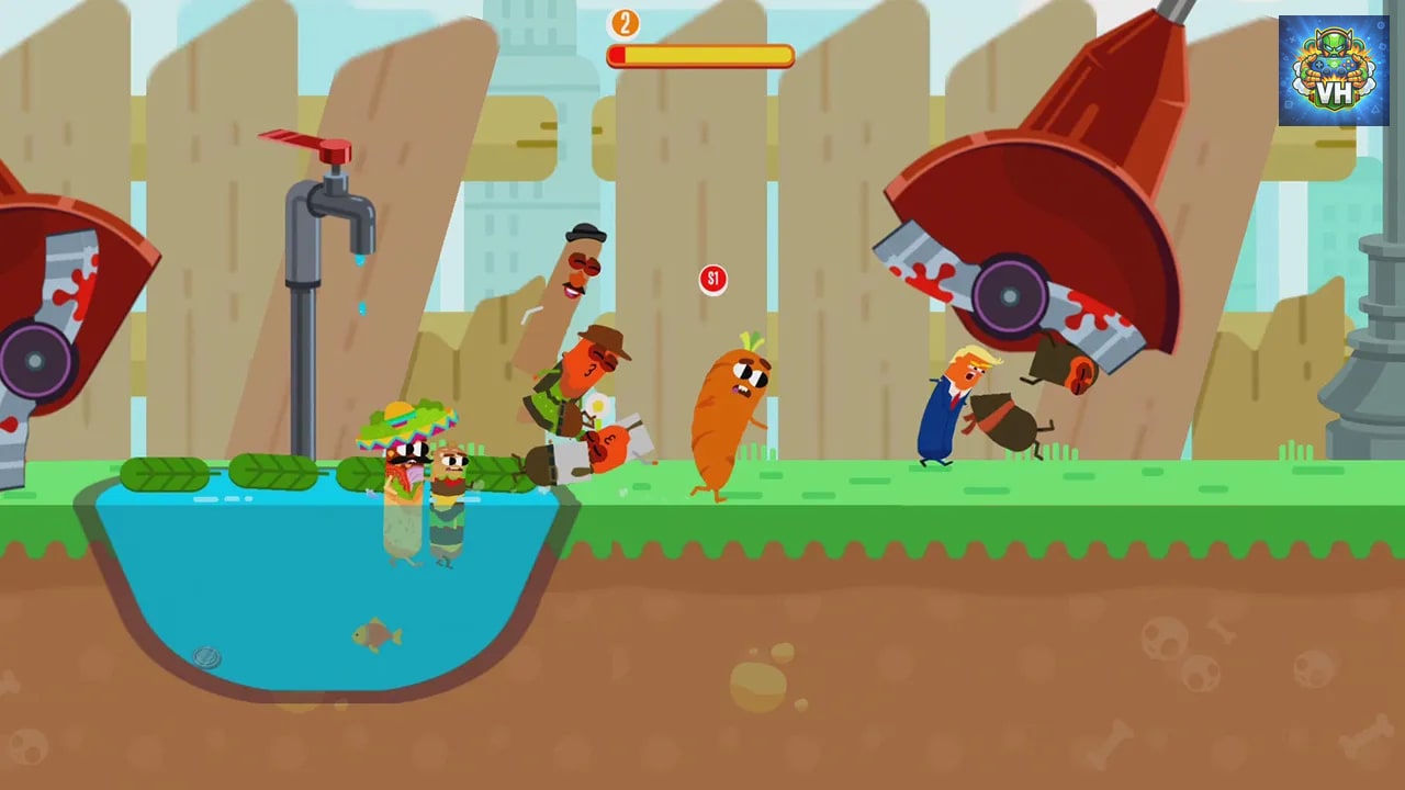 Run Sausage Run! Nintendo Switch - ảnh màn hình 1