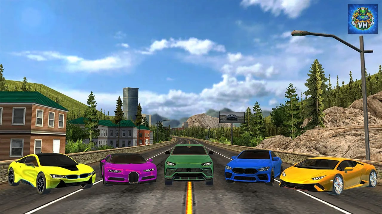 Car Racing Highway Driving Simulator, real parking driver sim speed traffic deluxe 2022 Nintendo Switch - ảnh màn hình 7