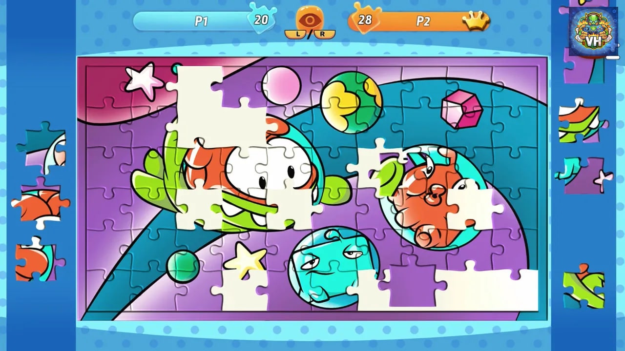 Om Nom: Coloring, Toons & Puzzle Nintendo Switch - ảnh màn hình 1