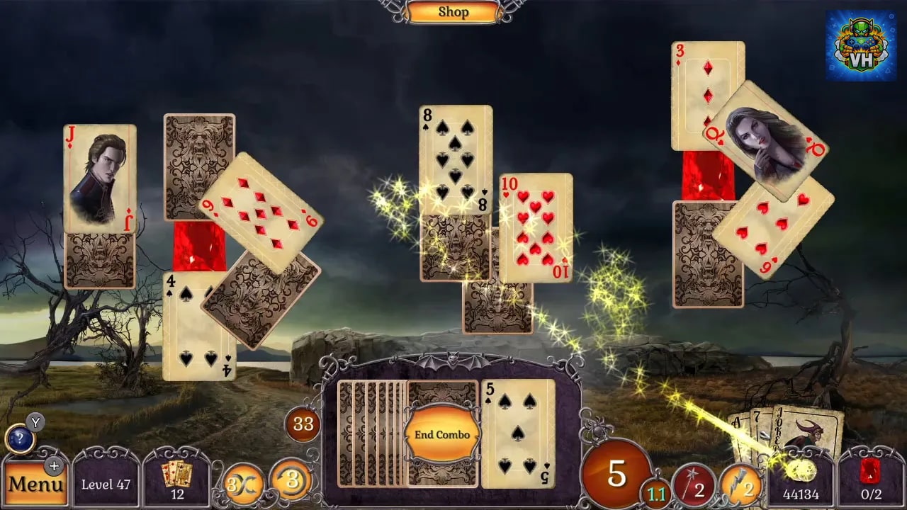 Jewel Match Twilight Solitaire Nintendo Switch - ảnh màn hình 1
