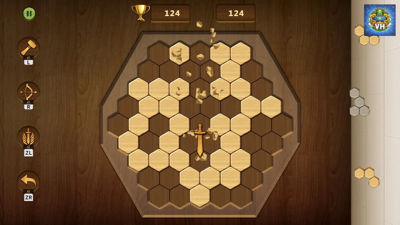 Wood Cube Block: Classic Casual Puzzle Nintendo Switch - ảnh màn hình 4