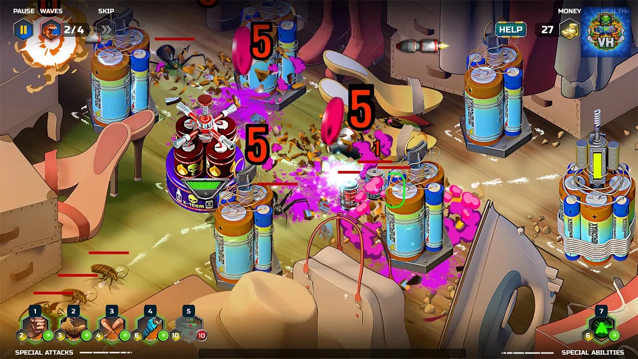 Bugvasion TD Nintendo Switch - ảnh màn hình 2