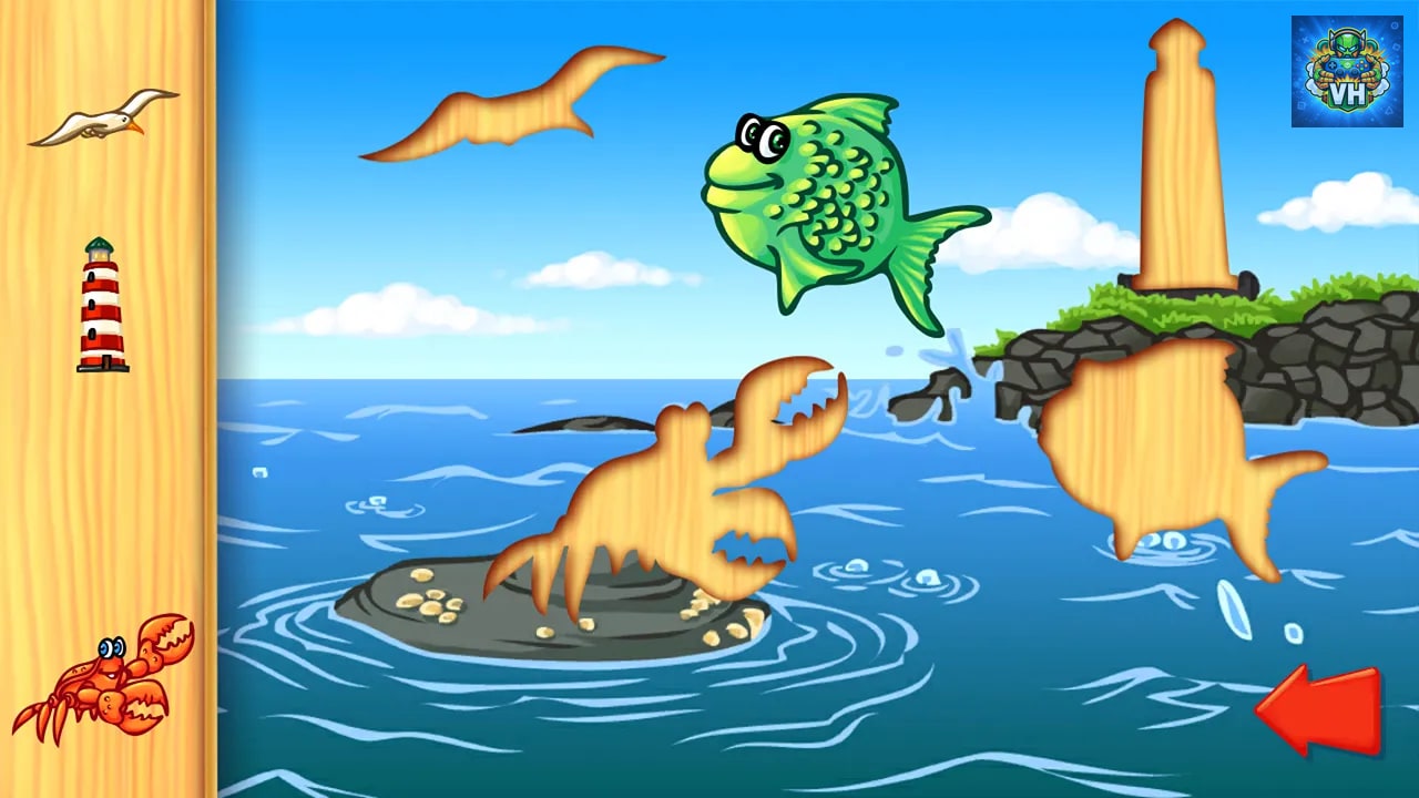 Ocean Animals Puzzle - Preschool Animal Learning Puzzles Game for Kids & Toddlers Nintendo Switch - ảnh màn hình 1
