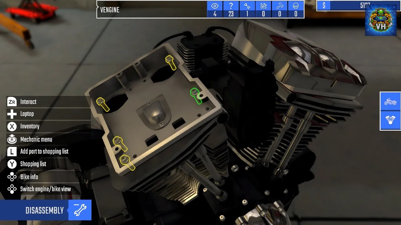 Biker Garage: Mechanic Simulator Nintendo Switch - ảnh màn hình 4