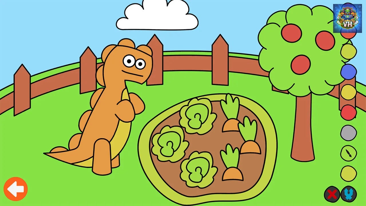 Learn & Play: Dino Coloring Nintendo Switch - ảnh màn hình 1