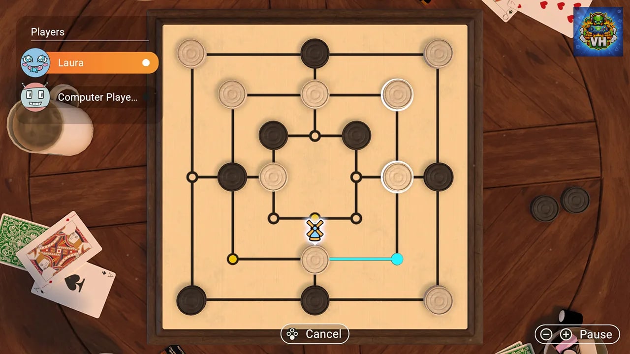 3in1 Game Collection: Backgammon + Checkers + Mills Nintendo Switch - ảnh màn hình 6