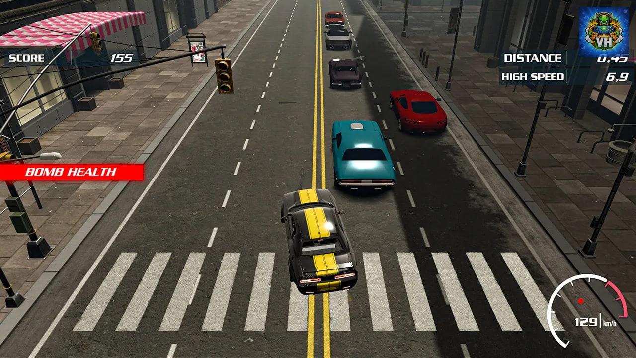 Racing in Car - Night Traffic Highway Driving Games Mechanic Simulator 2023 for Kids Nintendo Switch - ảnh màn hình 1