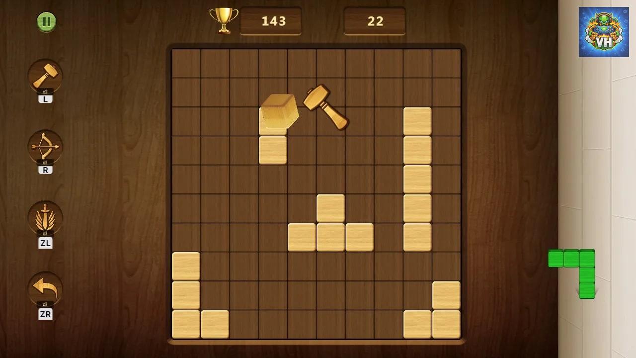 Wood Cube Block: Classic Casual Puzzle Nintendo Switch - ảnh màn hình 5