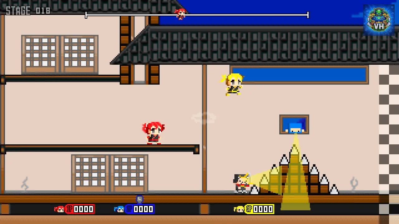 Pixel Game Maker Series Ninja Sneaking VS: Battle On The Couch Nintendo Switch - ảnh màn hình 1