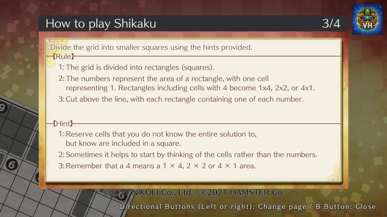 Puzzle by Nikoli S Shikaku Nintendo Switch - ảnh màn hình 4
