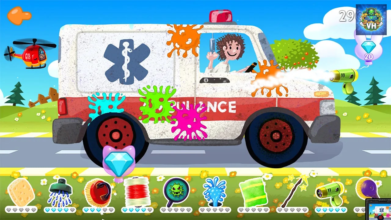 Funny Car Wash - Trucks & Cars Game Garage for Kids & Toddlers Nintendo Switch - ảnh màn hình 2