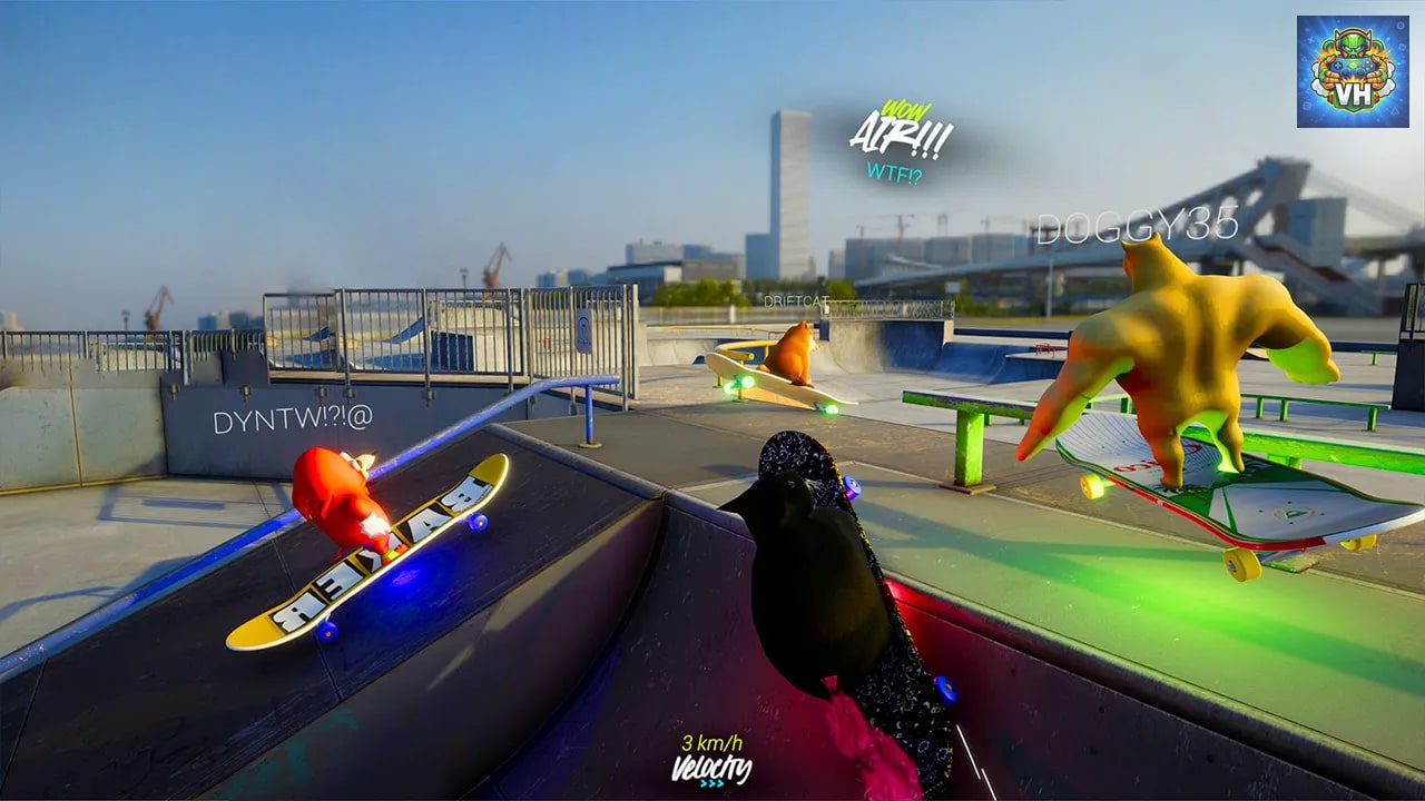 Skateboard Drifting with Maxwell Cat: The Game Simulator Nintendo Switch - ảnh màn hình 1