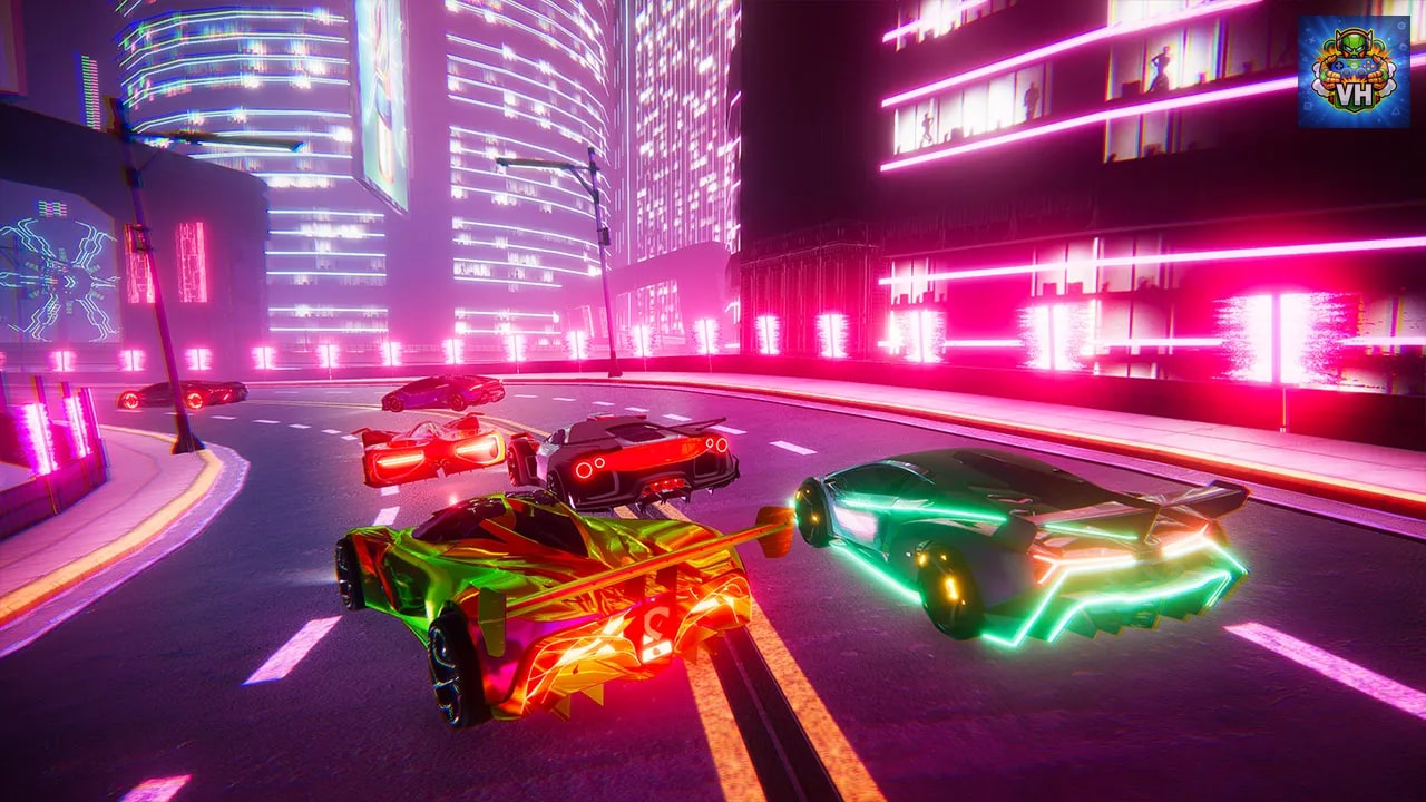 Neon Drifter - Cyber Racing Nintendo Switch - ảnh màn hình 2