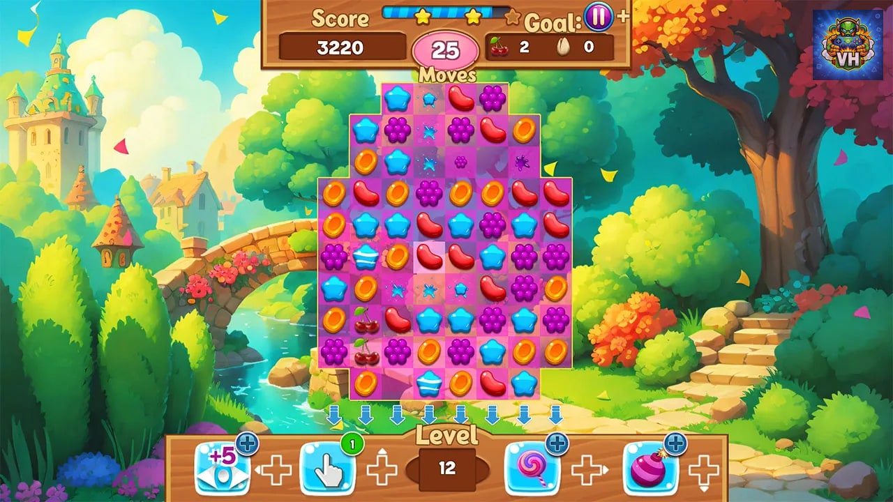 Jelly Fruits Adventure: Magic Match 3 Puzzle Nintendo Switch - ảnh màn hình 2