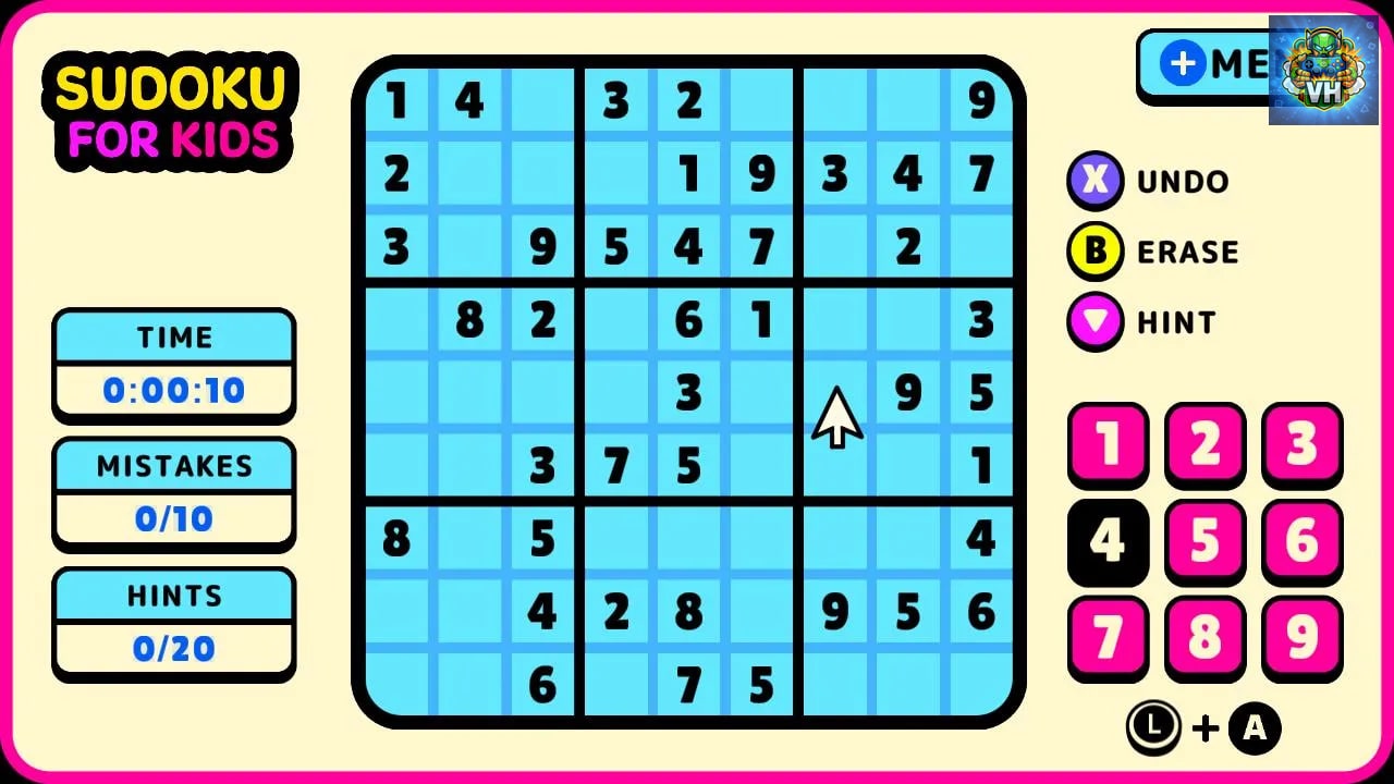 Sudoku for Kids Nintendo Switch - ảnh màn hình 2