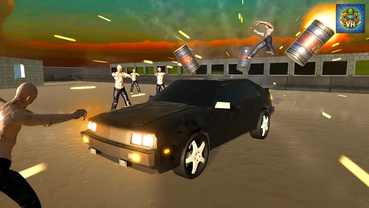The Zombie Smasher - Dead Apocalyptic Killer Car Driving & Parking Games Survival Nintendo Switch - ảnh màn hình 1