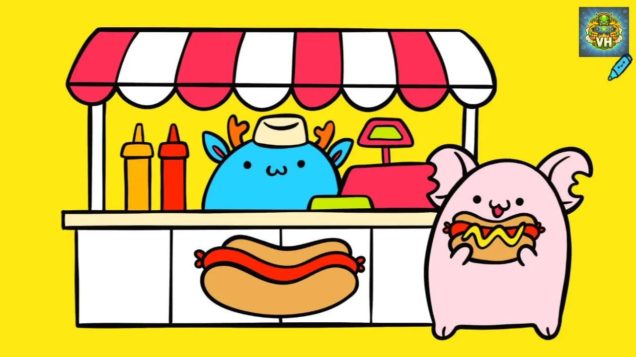 DRAW AND COLOR: KAWAII Nintendo Switch - ảnh màn hình 6