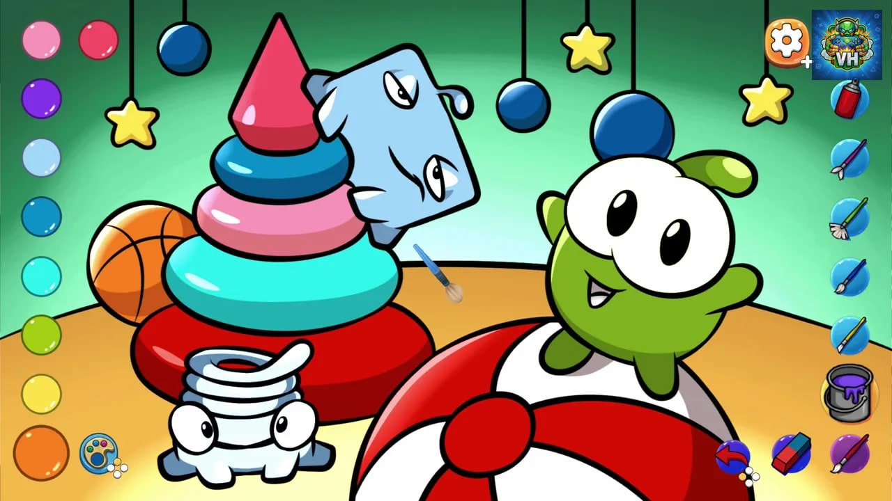 Om Nom: Coloring, Toons & Puzzle Nintendo Switch - ảnh màn hình 3