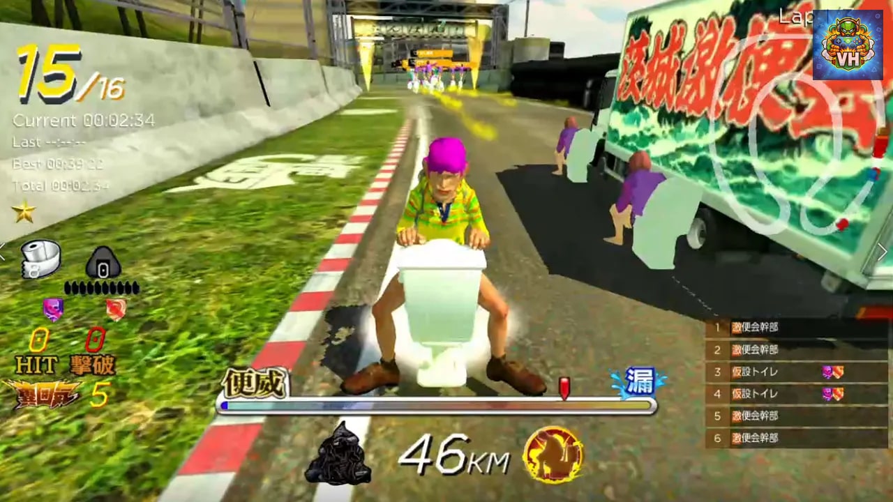 Gekisou!Benza Race -Toilet Shooting Star- Nintendo Switch - ảnh màn hình 7