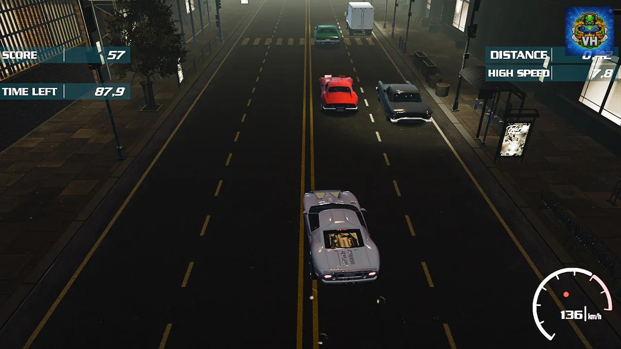 Racing in Car - Night Traffic Highway Driving Games Mechanic Simulator 2023 for Kids Nintendo Switch - ảnh màn hình 4