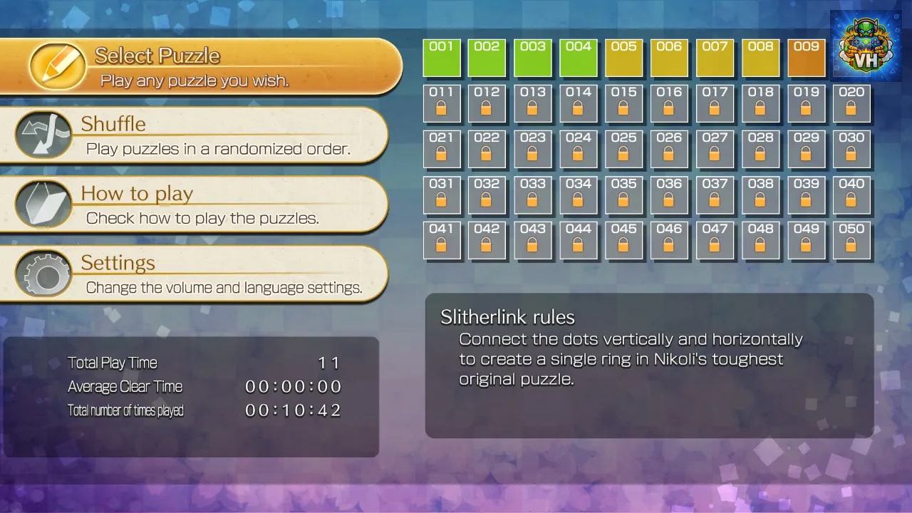 Puzzle by Nikoli S Slitherlink Nintendo Switch - ảnh màn hình 9