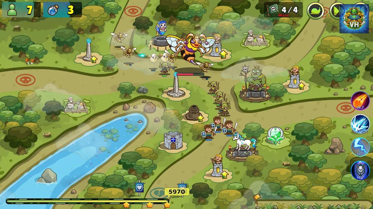 Luna & Monsters Tower Defense -The deprived magical kingdom- Nintendo Switch - ảnh màn hình 6