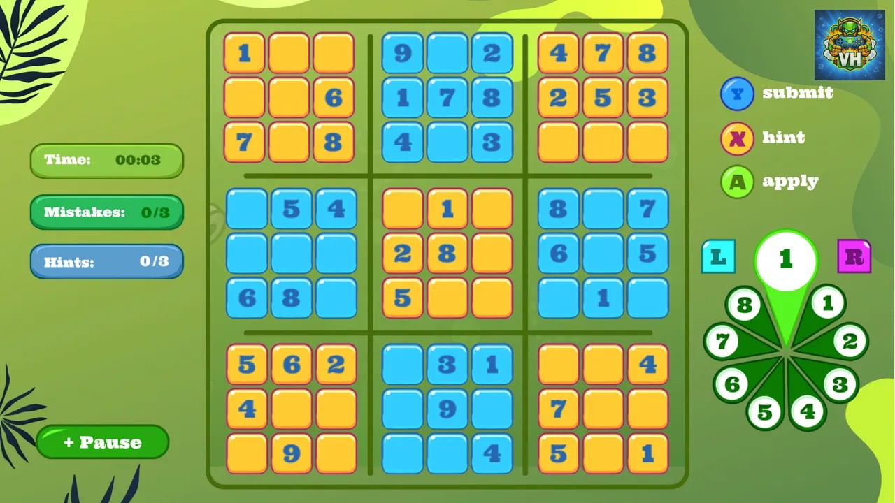 SUDOKU - GAME FOR KIDS Nintendo Switch - ảnh màn hình 1