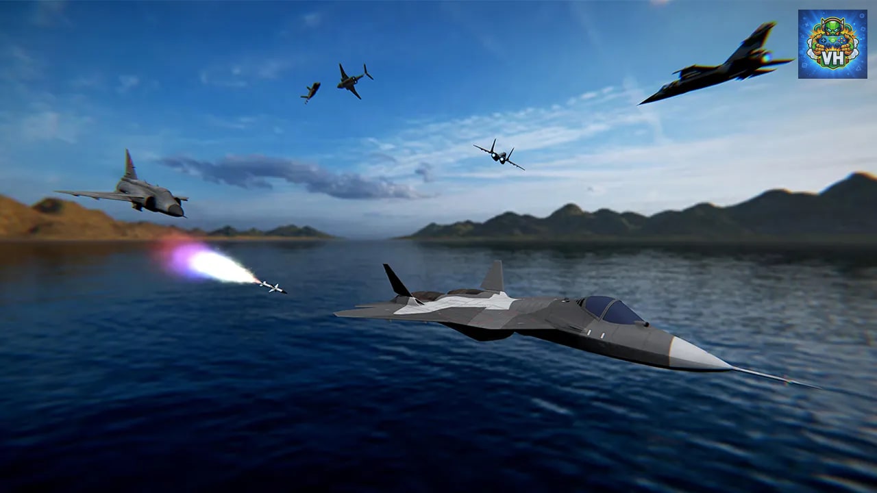 Horizon Midnight Sky Combat Aircraft - War Arena Flight Simulator 2022 Nintendo Switch - ảnh màn hình 12