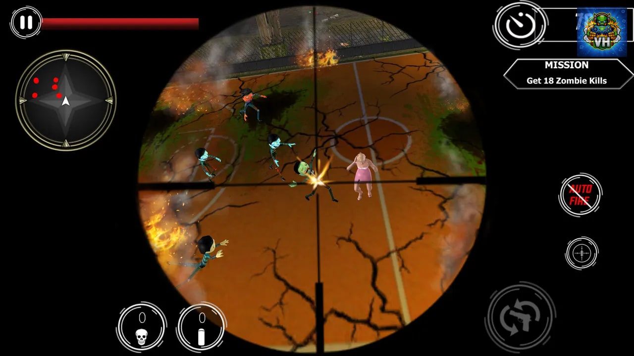 Zombie Sniper Shooter - Stickman War Nintendo Switch - ảnh màn hình 2