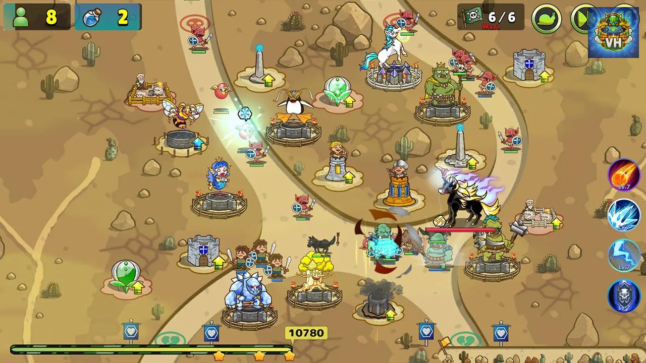 Luna & Monsters Tower Defense -The deprived magical kingdom- Nintendo Switch - ảnh màn hình 4