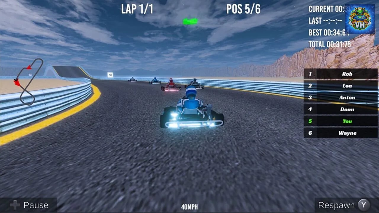 Kart Crazy Race Simulator Game Nintendo Switch - ảnh màn hình 3