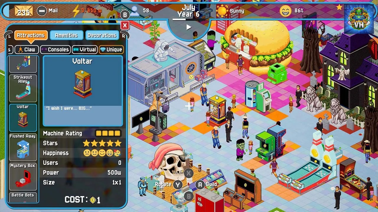 Arcade Tycoon Nintendo Switch - ảnh màn hình 1