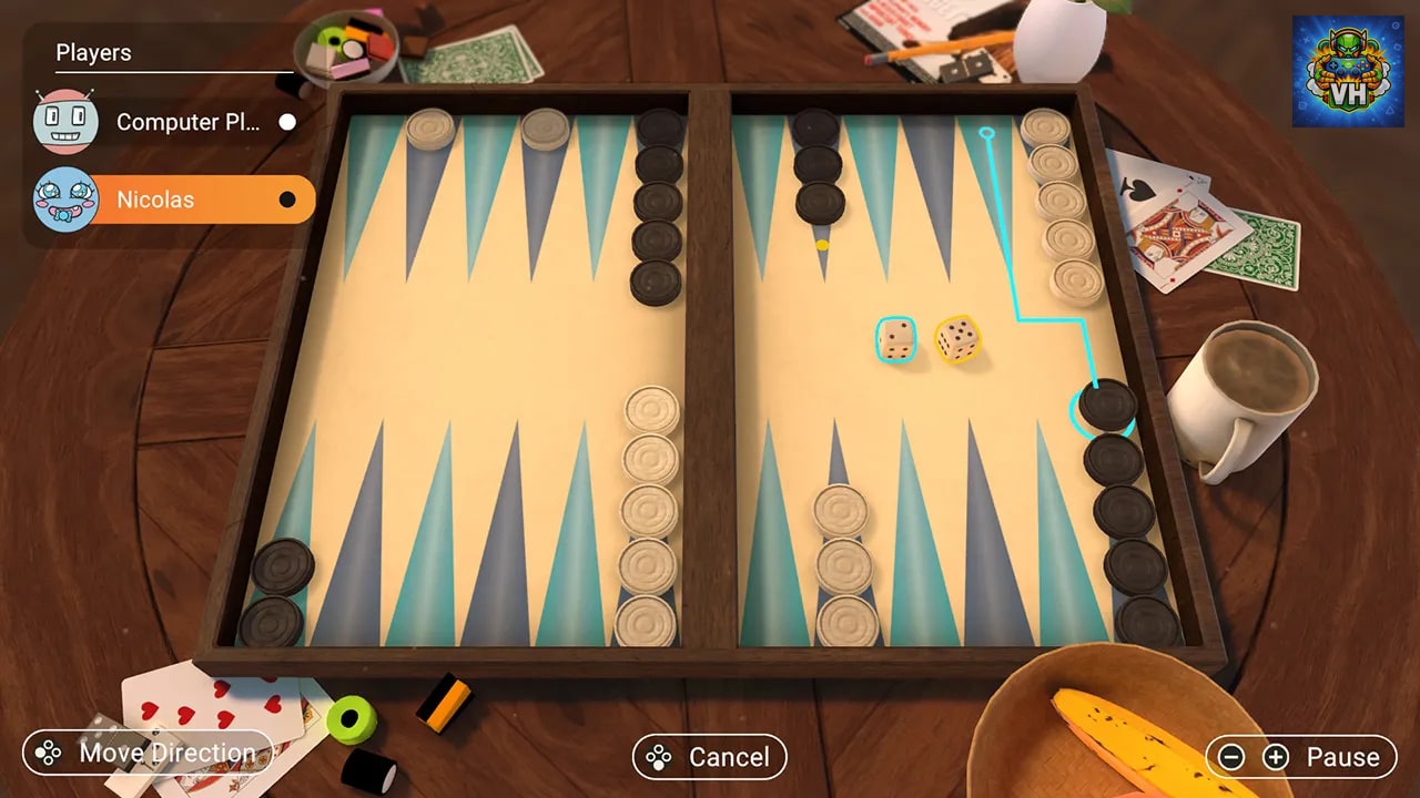 3in1 Game Collection: Backgammon + Checkers + Mills Nintendo Switch - ảnh màn hình 3