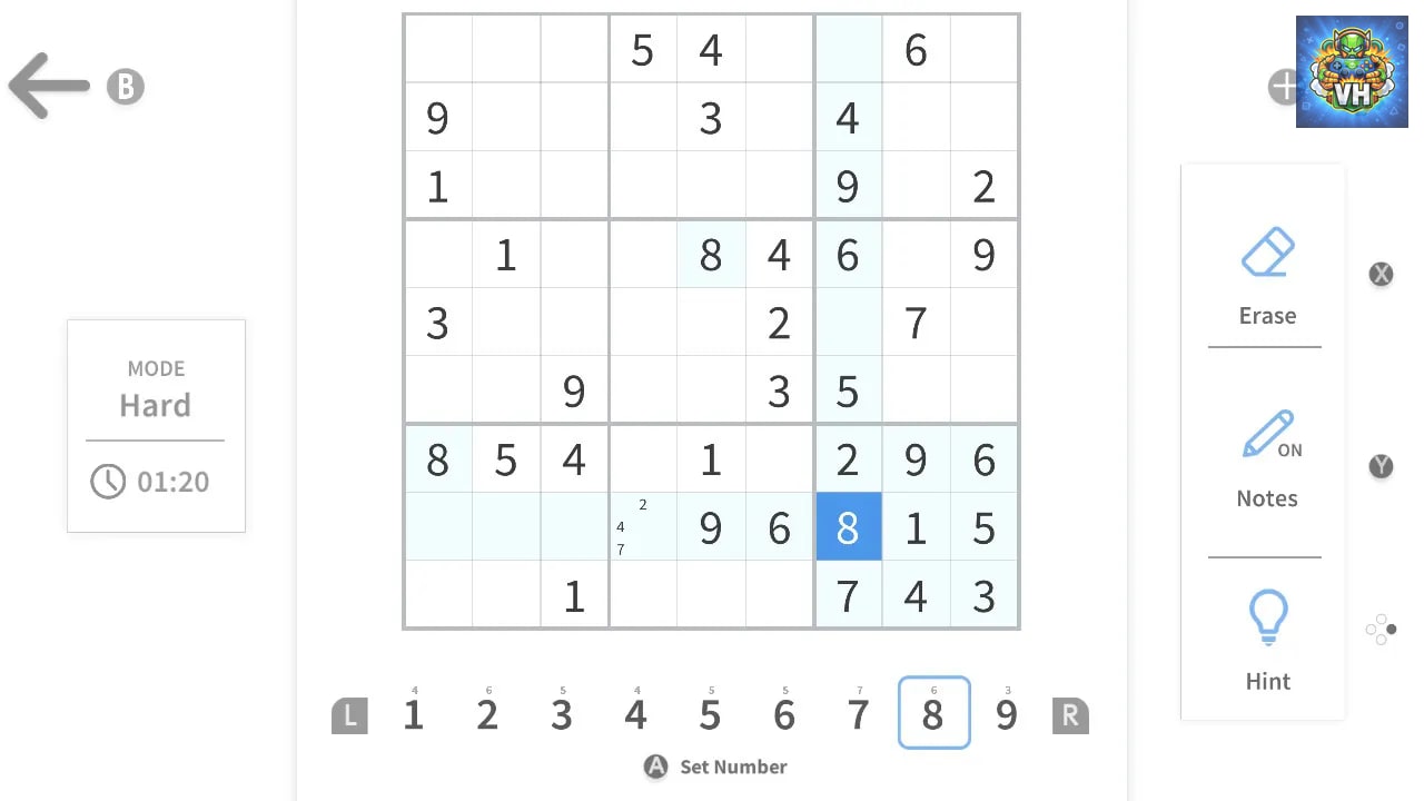 Sudoku Master - Classic Sudoku Nintendo Switch - ảnh màn hình 5