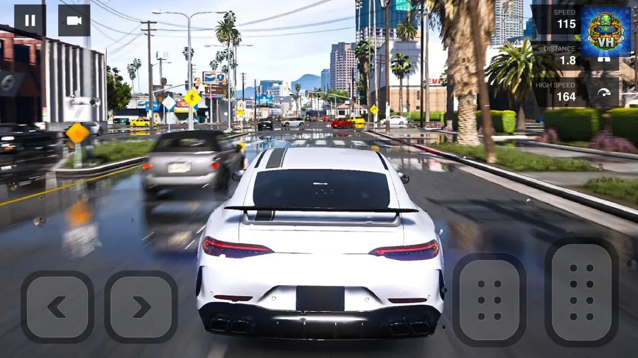Car Racing Highway Driving Simulator, real parking driver sim speed traffic deluxe 2022 Nintendo Switch - ảnh màn hình 6