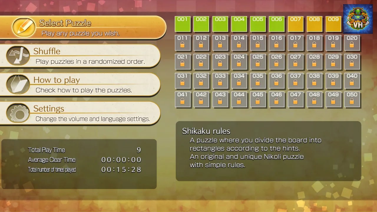 Puzzle by Nikoli S Shikaku Nintendo Switch - ảnh màn hình 8