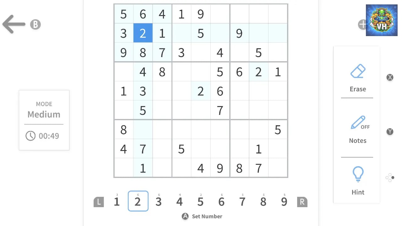 Sudoku Master - Classic Sudoku Nintendo Switch - ảnh màn hình 2