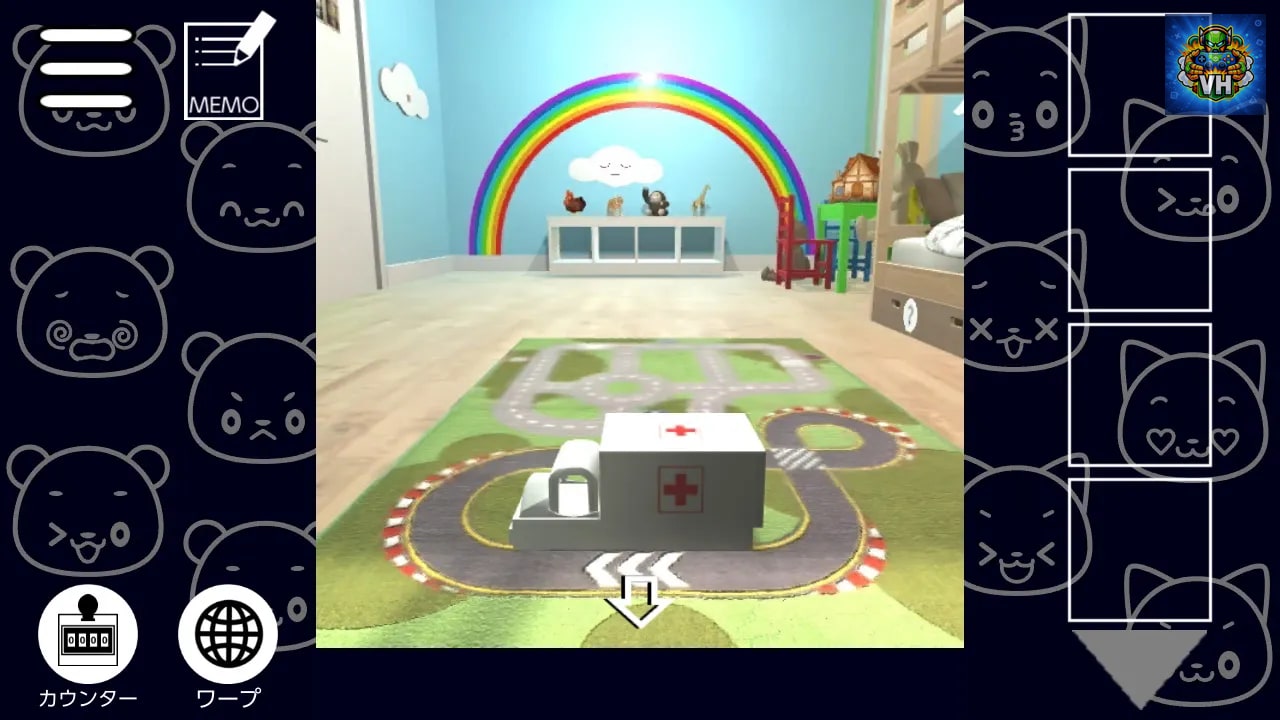 Escaping a  Kid's Room～The Adventures of Nyanzou&Kumakichi: Escape Game Series～ Nintendo Switch - ảnh màn hình 3