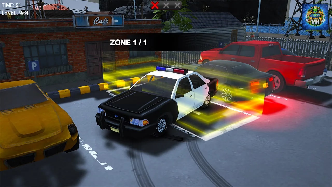 Police Car Driver: City Parking Simulator Nintendo Switch - ảnh màn hình 2