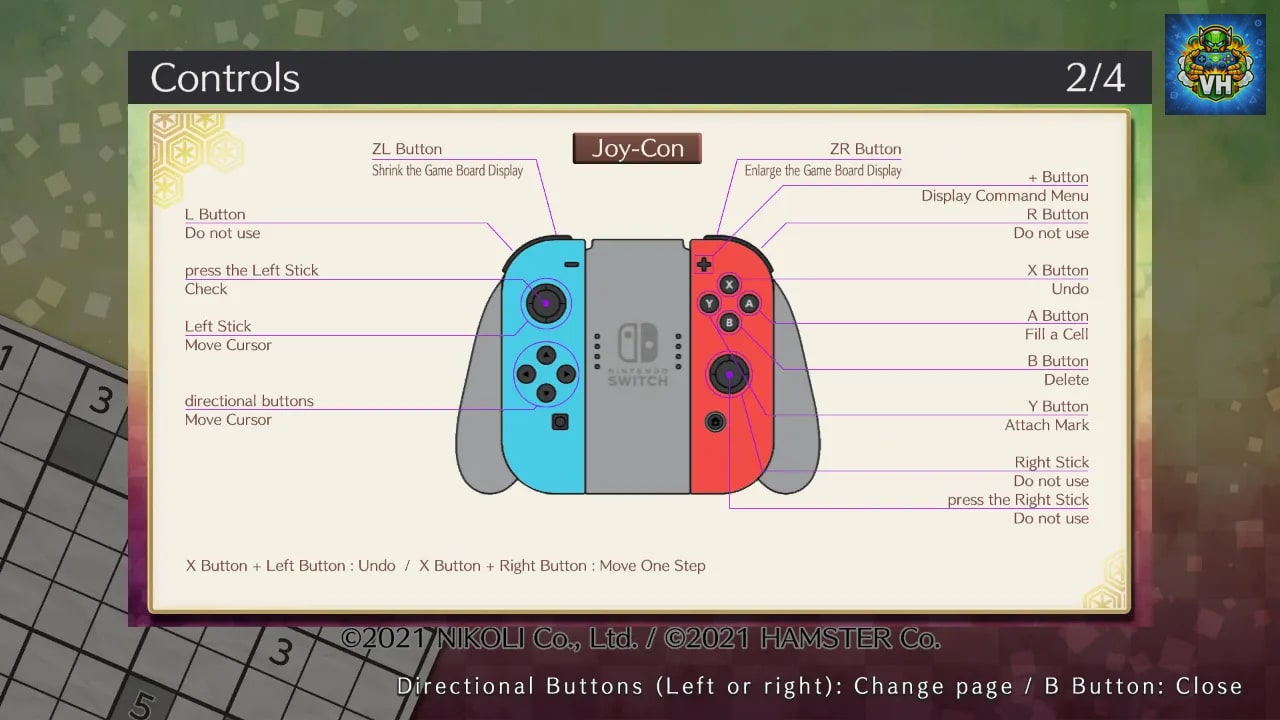 Puzzle by Nikoli S Heyawake Nintendo Switch - ảnh màn hình 1