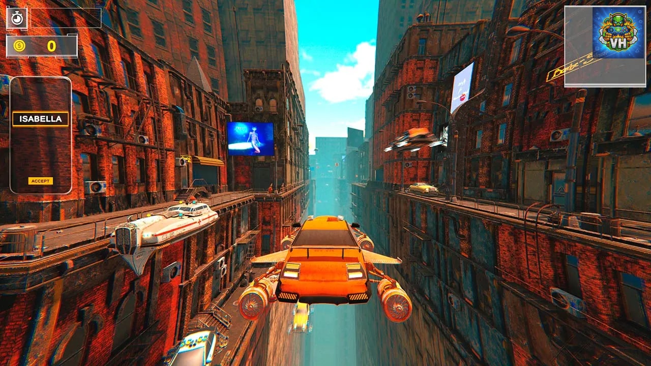 Cyber Taxi Simulator Nintendo Switch - ảnh màn hình 4
