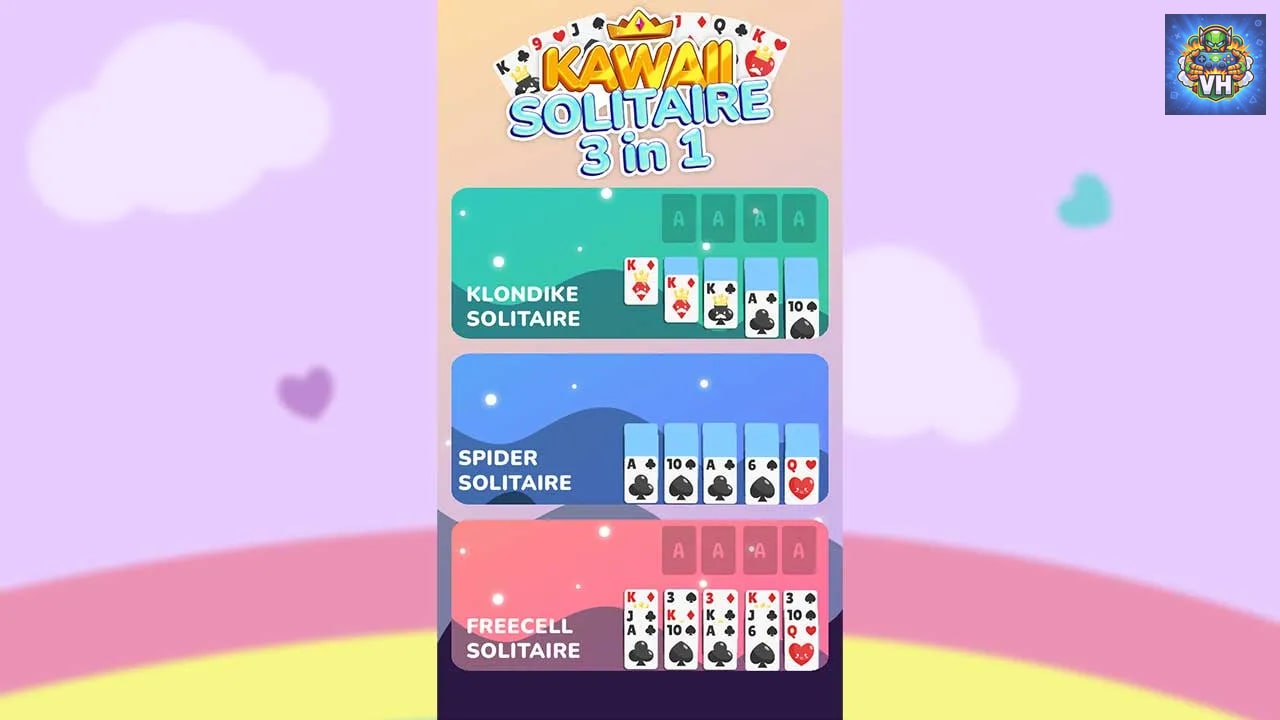 Kawaii Solitaire 3 in 1 Nintendo Switch - ảnh màn hình 2