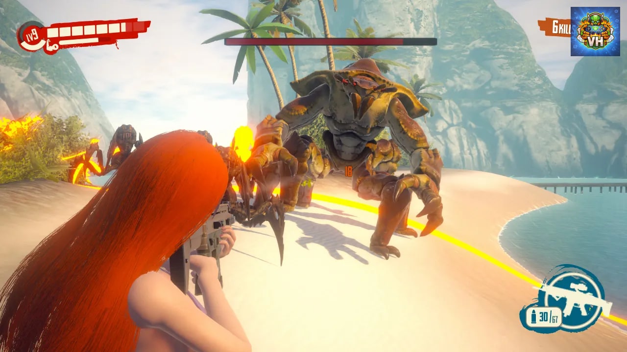 Anime Girls: Sun of a Beach Nintendo Switch - ảnh màn hình 1