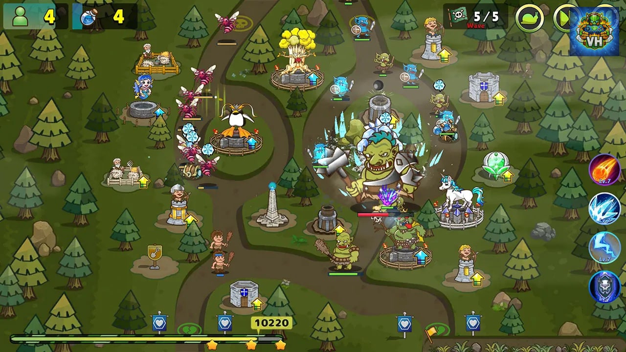 Luna & Monsters Tower Defense -The deprived magical kingdom- Nintendo Switch - ảnh màn hình 1