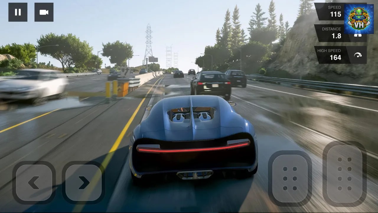Car Racing Highway Driving Simulator, real parking driver sim speed traffic deluxe 2022 Nintendo Switch - ảnh màn hình 4