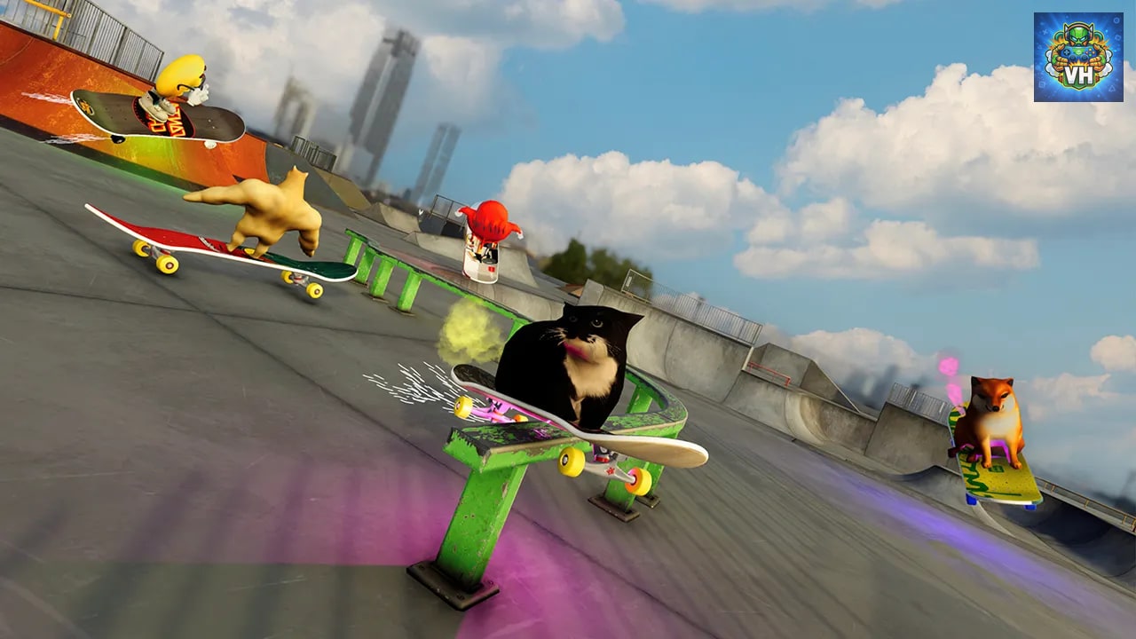 Skateboard Drifting with Maxwell Cat: The Game Simulator Nintendo Switch - ảnh màn hình 3